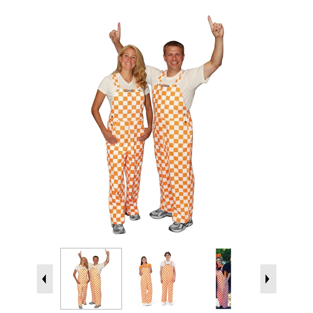 Orange Checkered Overalls for Men/Women
Tennessee Volunteers Adult Gamebibs